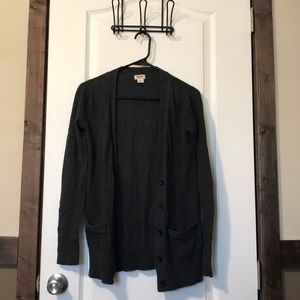 Gray cardigan